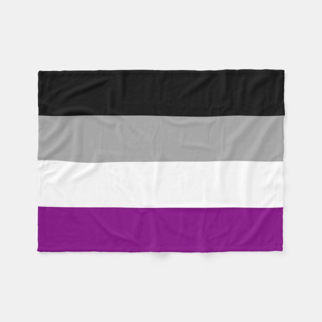 Manta Polar Marca de orgullo asexual (Frente (Horizontal))