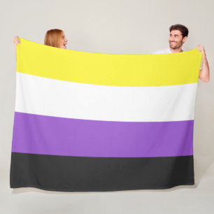 Manta Polar Marca Enby (Orgullo no binario)