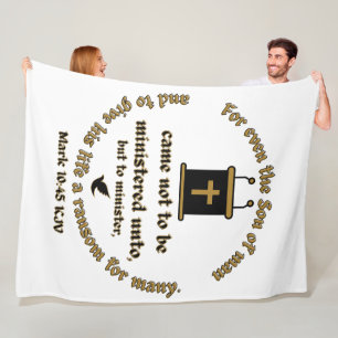 Manta Polar Marcar 10:45 KJV Biblia Verse Faith con Escrituras