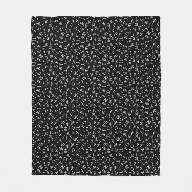 Manta Polar Marcas de ganado blanket (Anverso)
