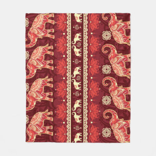 Manta Polar Marcha de los Elefantes: Un Patrón Impresionante.