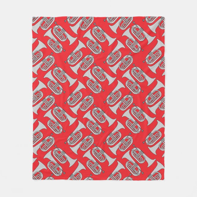 Manta Polar Marchando Baritone Crosshatch (Anverso)