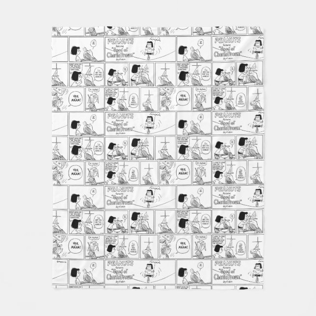 Manta Polar Marcie & Peppermint Patty En El Aula (Anverso)