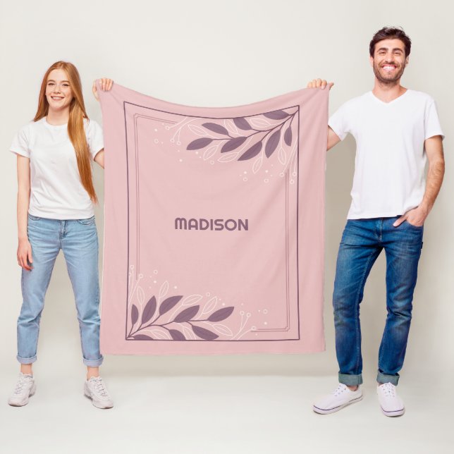 Manta Polar Marco de borde de nombre personalizado (In situ)