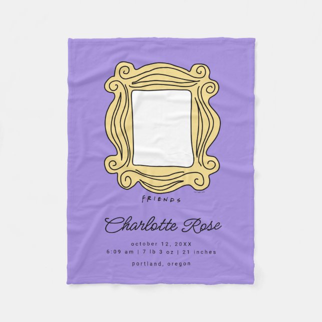 Manta Polar Marco de imagen de FRIENDS™ | Estadísticas de los  (Anverso)