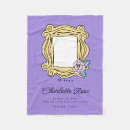 Manta Polar Marco de imagen floral FRIENDS™ | Estadísticas de