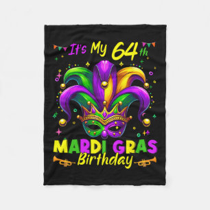 Manta Polar Mardi Gras 64º cumpleaños Grasa Martes 64 años