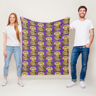 Manta Polar Mardi Gras Claude Throw Blanket