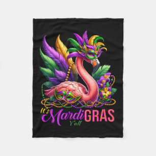 Manta Polar Mardi Gras Flamingo Hombres Fiestas Tropicales Haw
