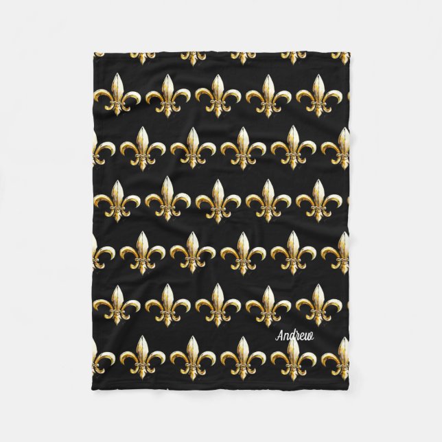 Manta Polar Mardi Gras Fleece Lap Blanket para silla de ruedas (Anverso)