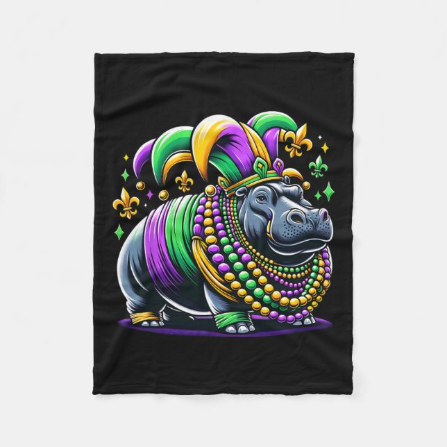Manta Polar Mardi Gras Hippo Jester (Anverso)