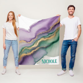 Manta Polar Mardi Gras New Orleans Alcohol Ink