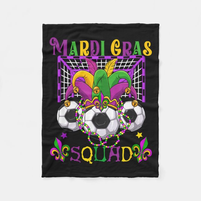 Manta Polar Mardi Gras Squad Soccer Equipment Player Team Funn (Anverso)