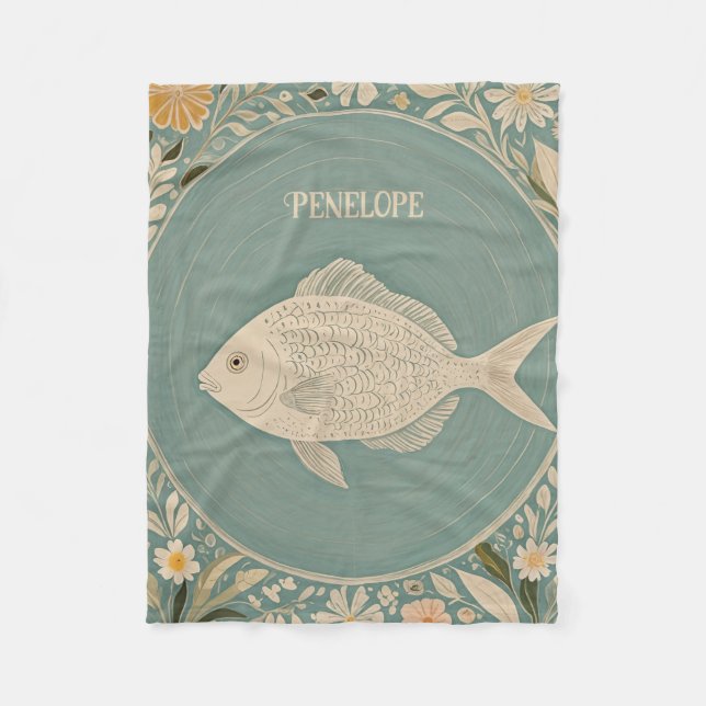 Manta Polar Mareas tranquilas personalizadas (Anverso)