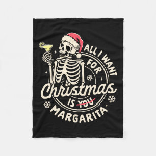 Manta Polar Margarita Tail Xmas Vibes que quiero Navidades es