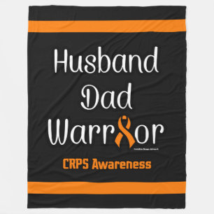 Manta Polar Marido papá Warrior... Fleece Blanket de CRPS