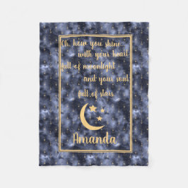 Manta Polar Marina de las Estrellas Celestiales Sky Moon