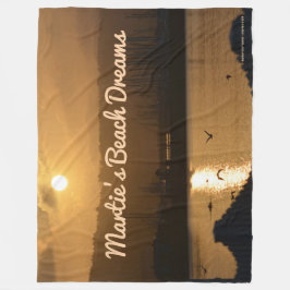 Manta Polar Marina Sunrise IV - Fleece Blanket (Personalize)