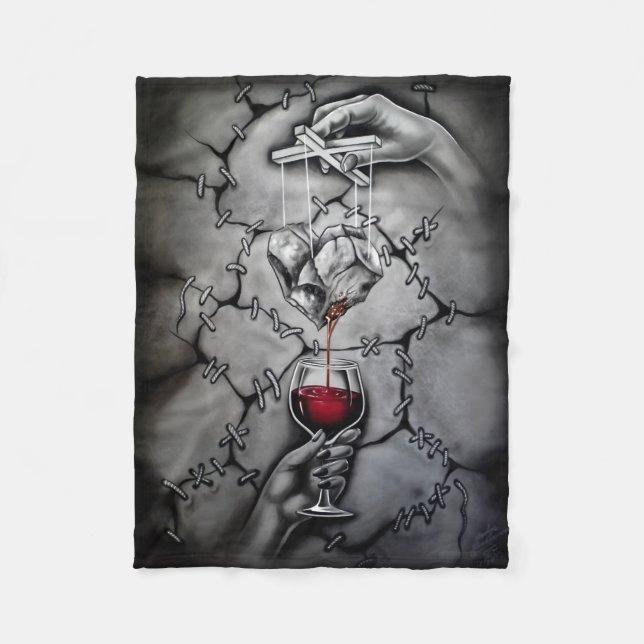 Manta Polar Marioneta del Corazón (Anverso)