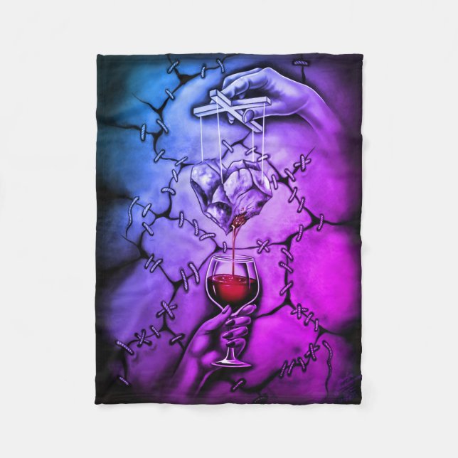 Manta Polar Marioneta del Corazón (Anverso)