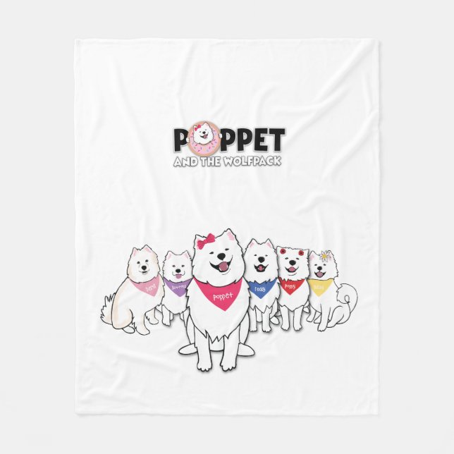 Manta Polar Marioneta y pandilla (Anverso)