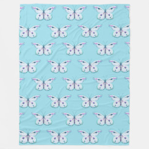 Manta Polar Mariposa 3a de pintura acuarela