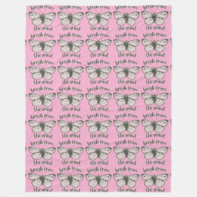 Manta Polar Mariposa BFTG Fleece Blanket (Anverso)