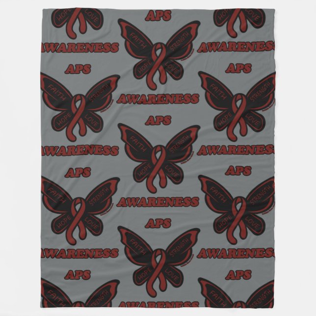 Manta Polar Mariposa/Conciencia...APS Fleece Blanket (Anverso)