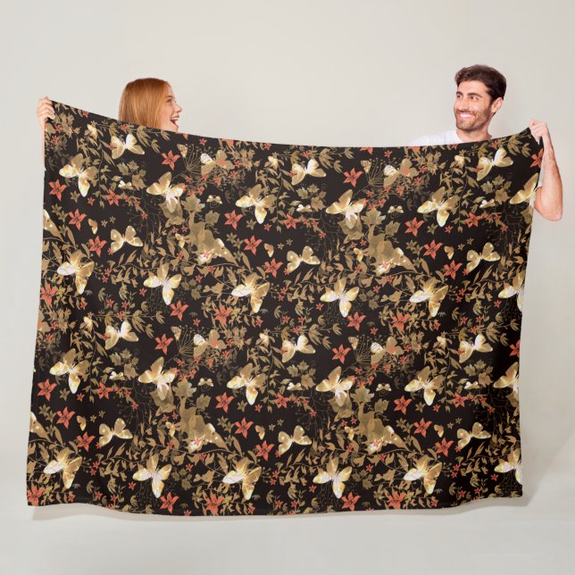 Manta Polar Mariposa de oro (In situ)