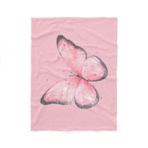 mariposa de purpurina rosa