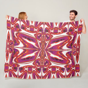 Manta Polar Mariposa de rosa