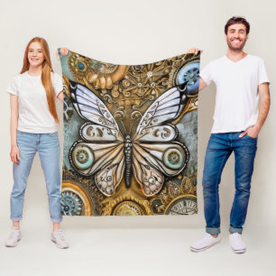 Manta Polar Mariposa de Steampunk