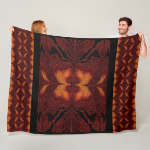 Manta Polar Mariposa dorada