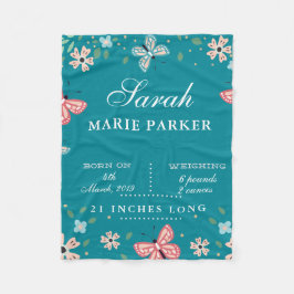 Manta Polar Mariposa Jardín Bebé Estatuas de Nacimiento Matríc