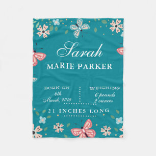 Manta Polar Mariposa Jardín Bebé Estatuas de Nacimiento Matríc