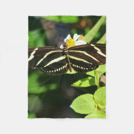 Manta Polar Mariposa Longwing de Cebra