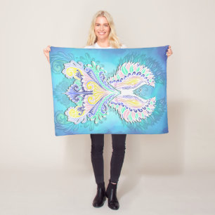 Manta Polar Mariposa mística pastel Ethereal Boho Fantasy