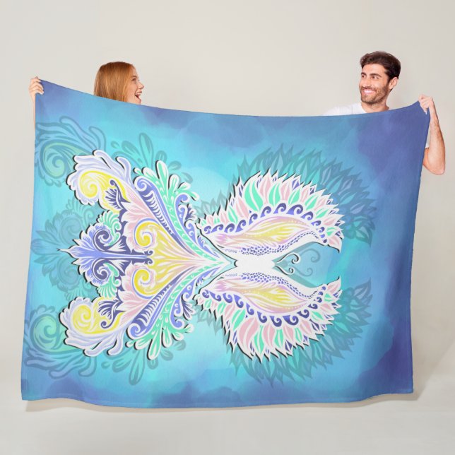 Manta Polar Mariposa mística pastel | Ethereal Boho Fantasy (In situ)