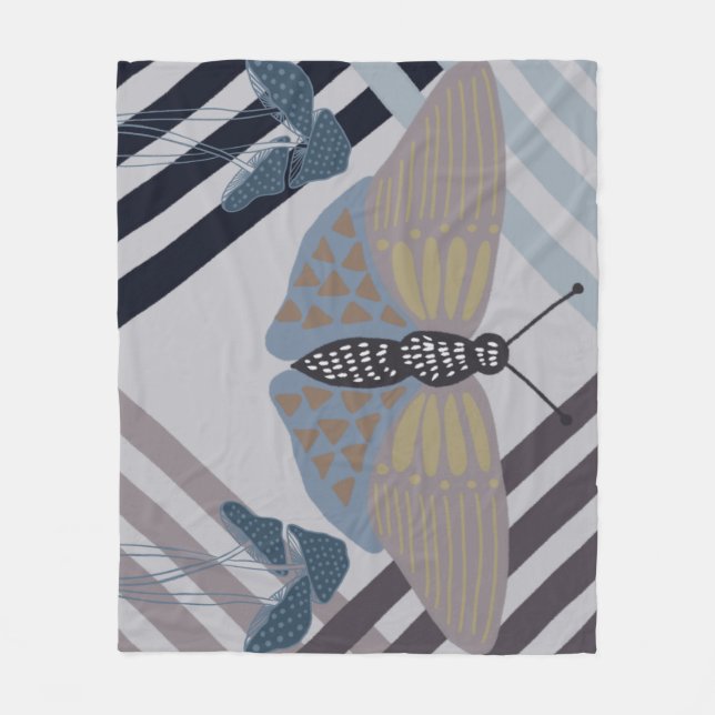 Manta Polar Mariposa moderna (Anverso)