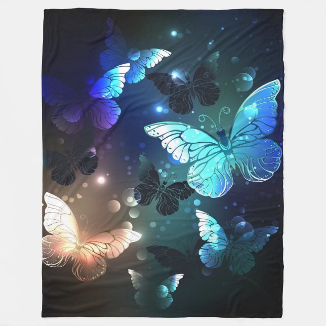 Manta Polar Mariposa nocturna fluida (Anverso)