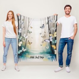 Manta Polar Mariposa Personalizada Sutil y Elegante
