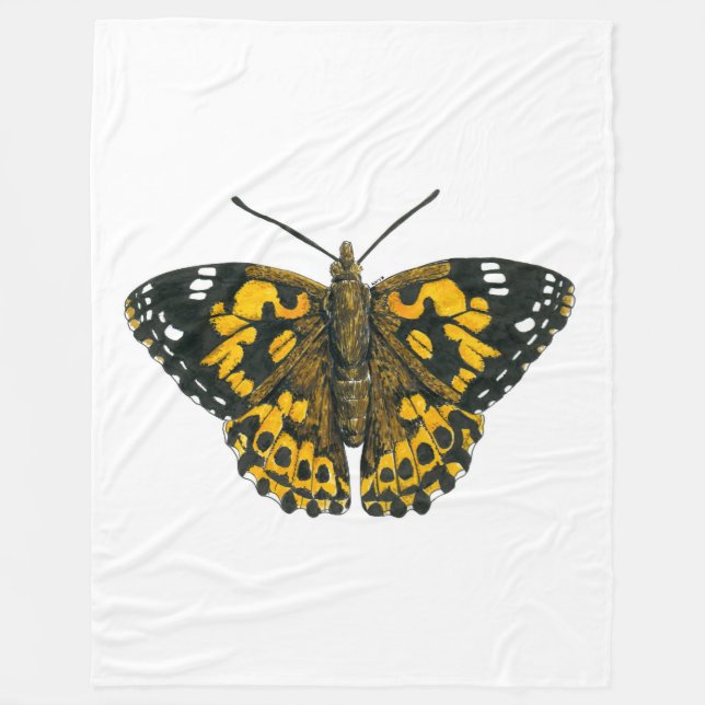 Manta Polar Mariposa pintada (Anverso)