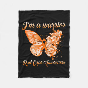 Manta Polar Mariposa soy un guerrero Rsd Crps concientización