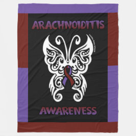 Manta Polar Mariposa/Tribal...Aracnoiditis Fleece Blanket