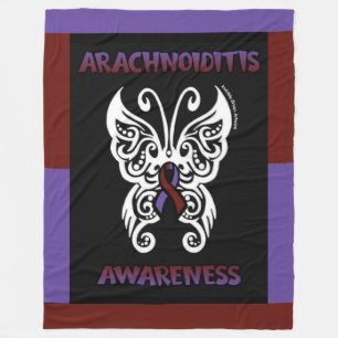Manta Polar Mariposa/Tribal...Aracnoiditis Fleece Blanket
