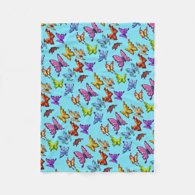 Manta Polar Mariposas (Anverso)