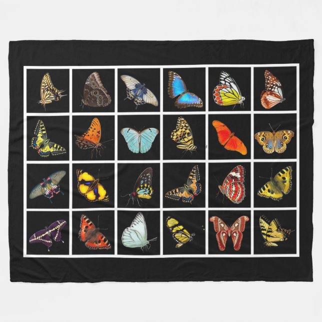 Manta Polar Mariposas (Frente (Horizontal))