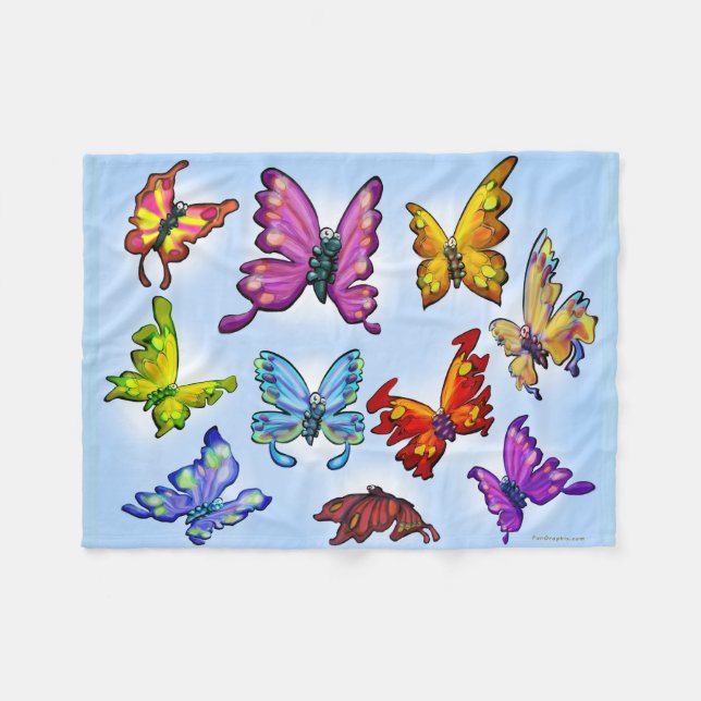 Manta Polar Mariposas (Frente (Horizontal))