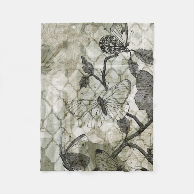 Manta Polar Mariposas árabes II (Anverso)