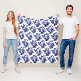 Manta Polar Mariposas Brillo Cósmico Patrón